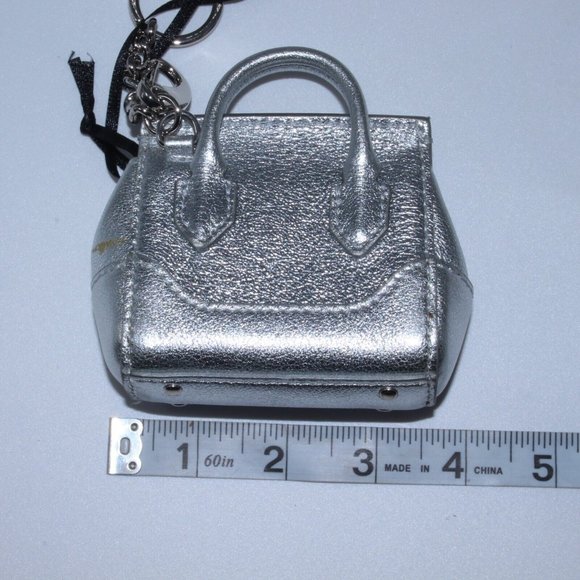 Versace Bag Charm Keychain Coin Purse Small Shoulder Bag $380 New W/Minor Defect - Picture 3 of 6